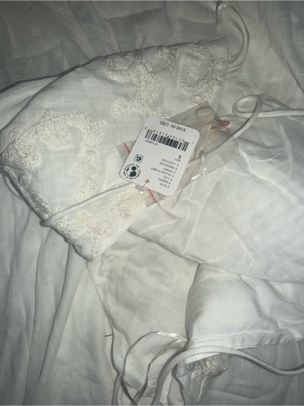 Sky Dancing Midi Dress in Ivory FREE PEOPLE